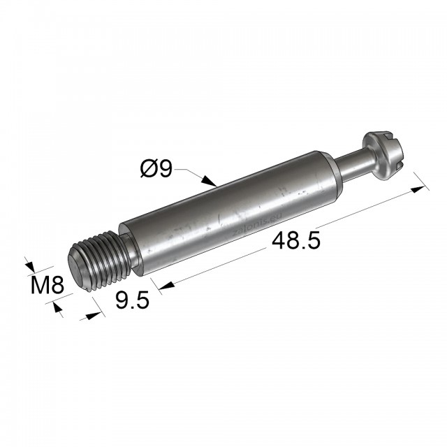 CONNECTING BOLT D.35 M8 BL48.5 L9.5